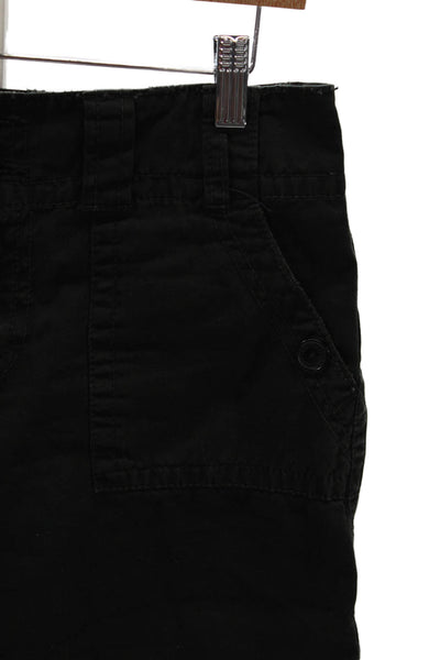 Sanctuary Womens Cargo Cotton Shorts Black Size 27