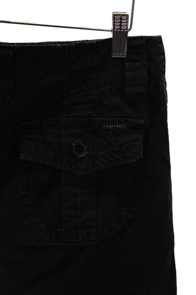 Sanctuary Womens Cargo Cotton Shorts Black Size 27