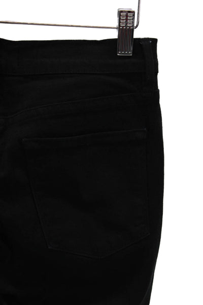 Frame Denim Women Skinny Jeans Black Distressed Cotton Size 26