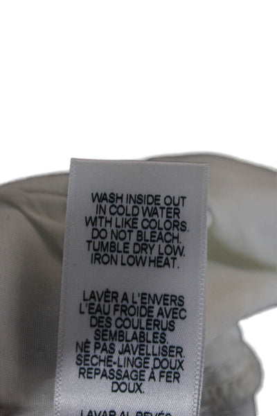 Frame Womens Skinny Striped Black Cotton Jeans Size 26