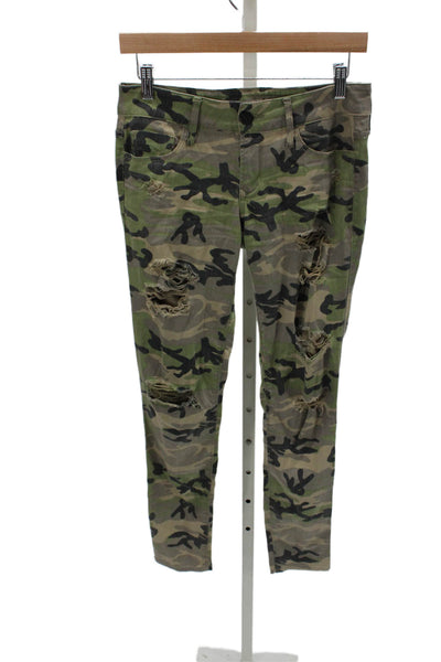 Black Orchid Women Multicolor Camo Skinny Jeans Cotton Blend Size 26