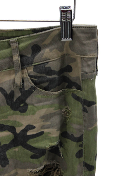 Black Orchid Women Multicolor Camo Skinny Jeans Cotton Blend Size 26
