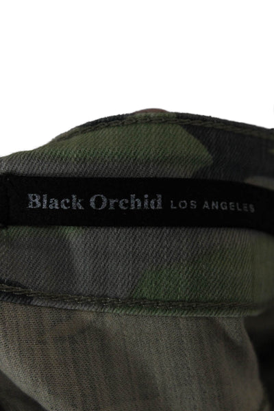 Black Orchid Women Multicolor Camo Skinny Jeans Cotton Blend Size 26