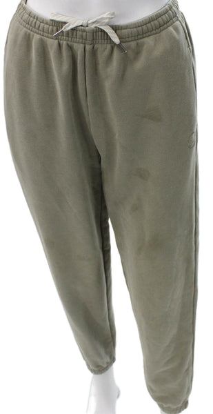 Vuori Unisex Adults Sweatpants Green Drawstring 70% Cotton Size XS