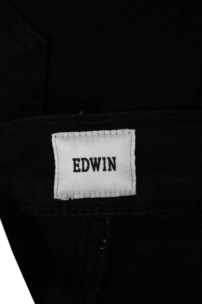 Edwin Womens Skinny Jeans Black Cotton Blend Size 25
