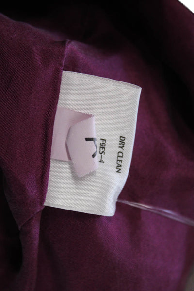 Eileen Fisher Women Silk Purple Scoop Neck Tank Sleeveless Size M
