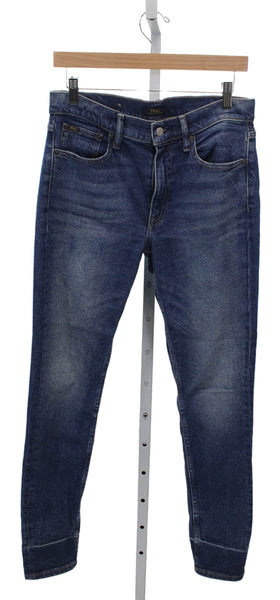 Polo Ralph Lauren Men Tapered Jeans Blue Cotton High Rise Size 29