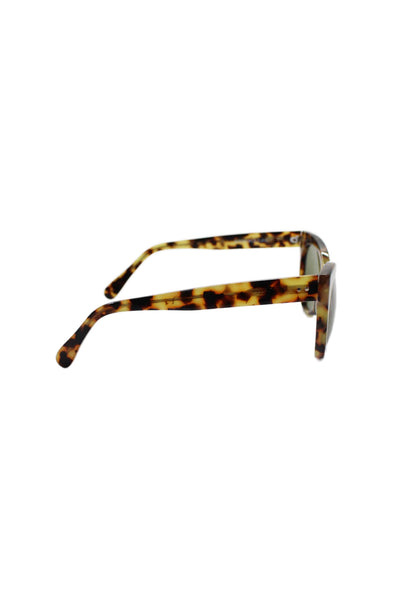 Kamali Kulture Womens Brown Plastic Tokyo Tortoise Print Squre Cat Sunglasses