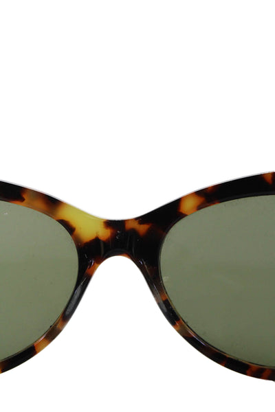 Kamali Kulture Womens Brown Plastic Tokyo Tortoise Print Squre Cat Sunglasses