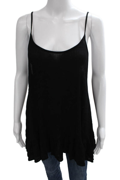One X One Teaspoon Women Black Camisole Boho Scoop Spaghetti Strap Size S