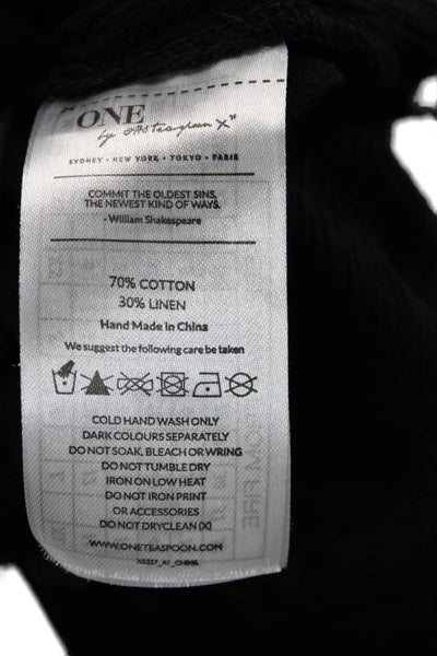 One X One Teaspoon Women Black Camisole Boho Scoop Spaghetti Strap Size S