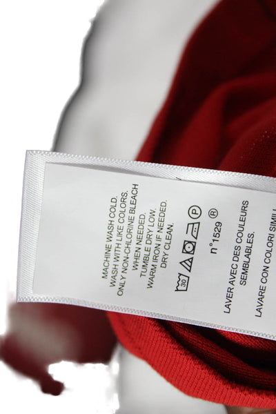 Polo Ralph Lauren Womens Polo Red Collared Short Sleeve Cotton Basic Size M