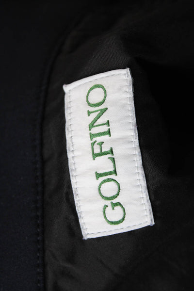Golfino Womens Athletic Golf Shorts Black Nylon Button Size 8