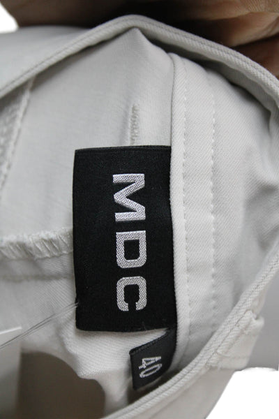 MDC Womens Bermuda Shorts Beige Button Polyamide Casual Size 40