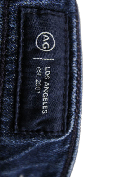 AG Womens Wide Leg Blue Mid Rise Cotton Jeans Size 27
