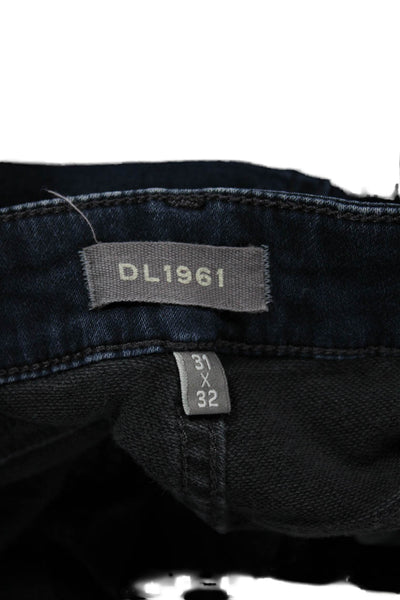 DL1961 Mens Skinny Jeans Blue Button Fly Cotton Casual Size 31