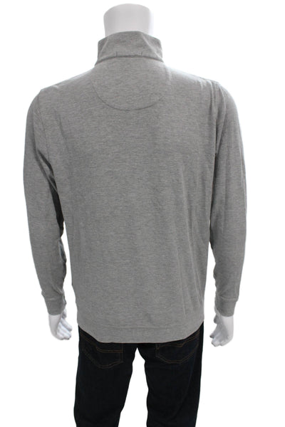Johnnie-o Mens Short Sleeves Crew Neck Polo Shirt Blue Cotton Size Small