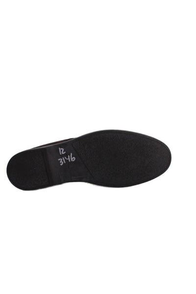 Peter Millar Mens Suede Slide On Casual Shoes Brown Size 12 Medium