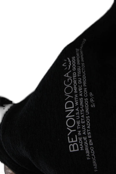 Beyond Yoga Women Leggings Ankle Black Polyester Athleisure Pull On Size S