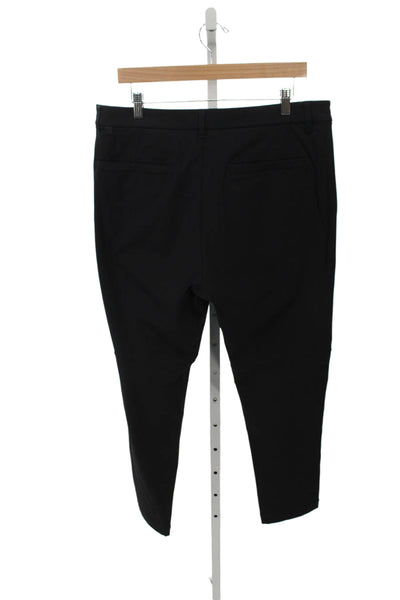 Lululemon Mens Ankle Pants Black Athleisure Button Synthetic Size 34