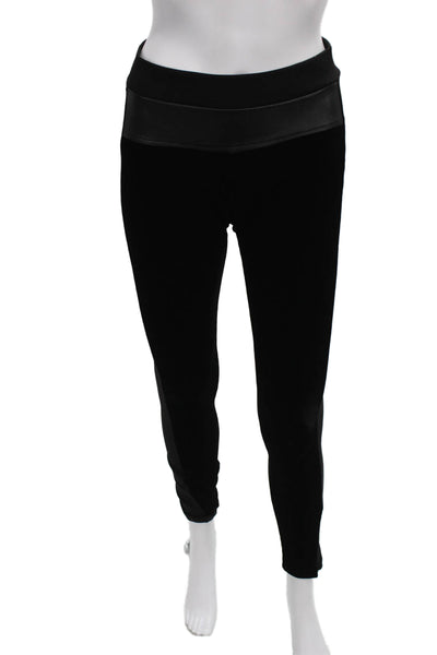 Sandro Paris Women Ankle Leggings Black Size 1