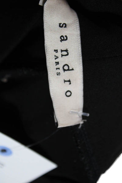 Sandro Paris Women Ankle Leggings Black Size 1
