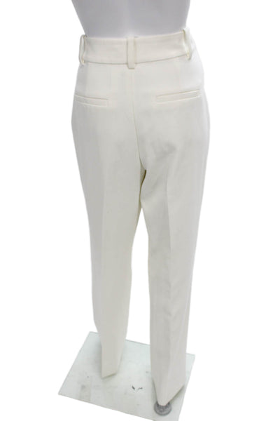 Favorite Daughter Women Ivory Dress Pants Button 74% Polyester Size 4