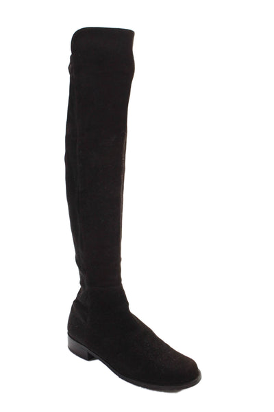 Stuart Weitzman Womens Suede Over The Knee Boots Chocolate Brown Size 9 Medium