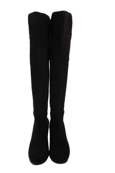 Stuart Weitzman Womens Suede Over The Knee Boots Chocolate Brown Size 9 Medium