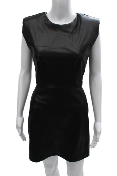 Steve Madden Womens Sheath Dress Sleeveless Black Knee Length Round Neck Size 0