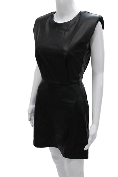Steve Madden Womens Sheath Dress Sleeveless Black Knee Length Round Neck Size 0