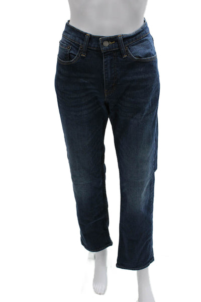 Levi's Mens Straight Blue High Rise Cotton Jeans Size 31