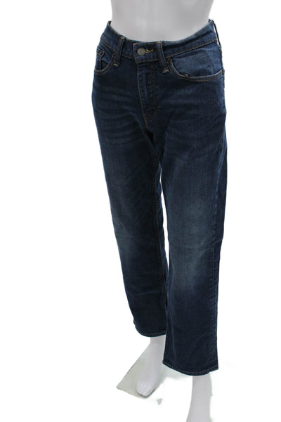 Levi's Mens Straight Blue High Rise Cotton Jeans Size 31