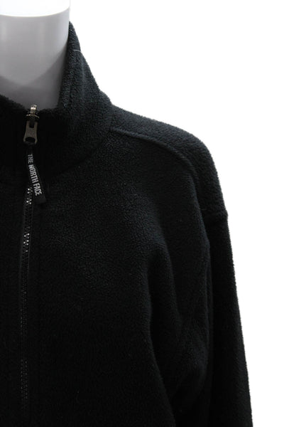The North Face Womens Basic Jacket Black Polyester Zip Long Sleeve Size S