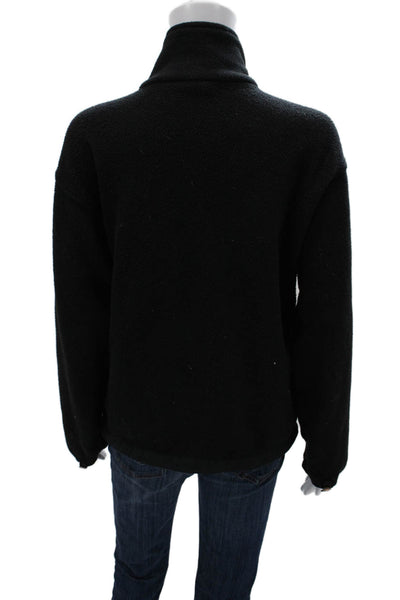 The North Face Womens Basic Jacket Black Polyester Zip Long Sleeve Size S