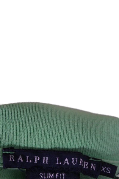 Ralph Lauren Women Basic Polo Green Cotton Collared Short Sleeve Size XS