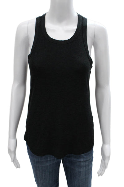 Beyond Yoga Womens Basic Black Polyester Round Neck Tank Size S