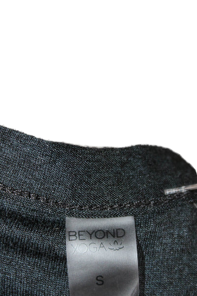 Beyond Yoga Womens Basic Black Polyester Round Neck Tank Size S