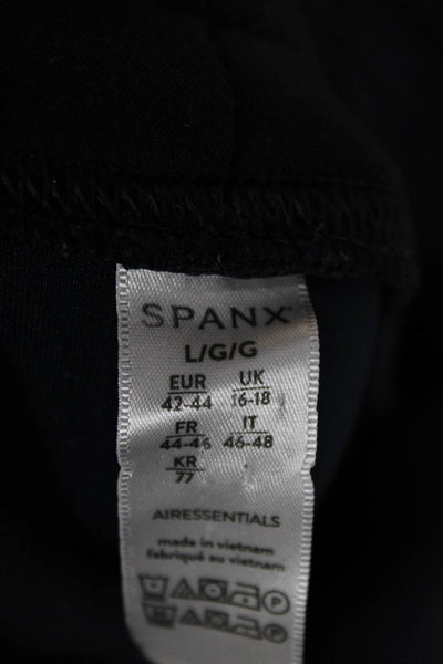 Spanx Womens Basic Long Sleeve Cowl Neck Modal T-Shirt Blue Size L