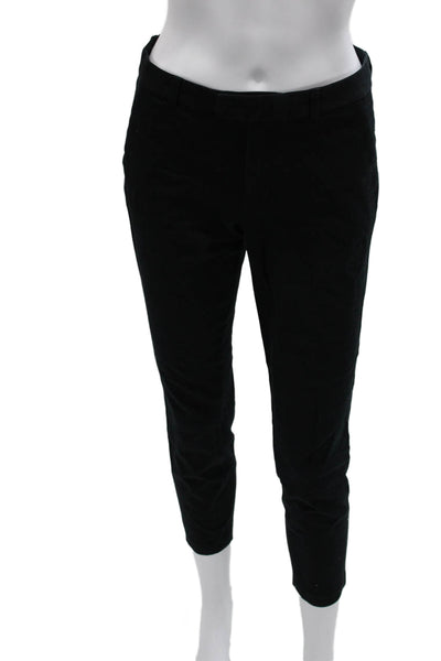 Madewell Womens Ankle Pants Black Cotton Zip Size 4