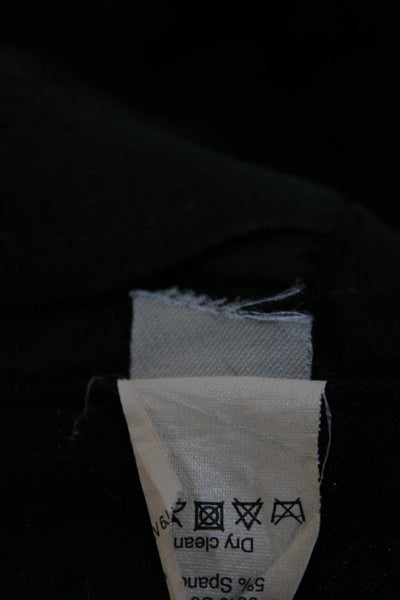 Madewell Womens Ankle Pants Black Cotton Zip Size 4