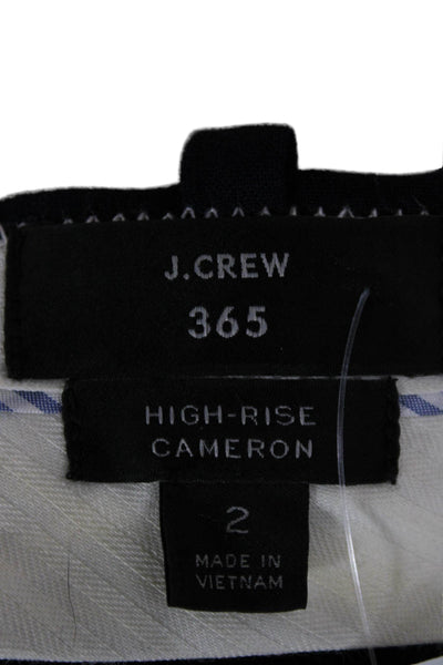 J Crew Womens Ankle Pants Blue Polyester Solid Size 2