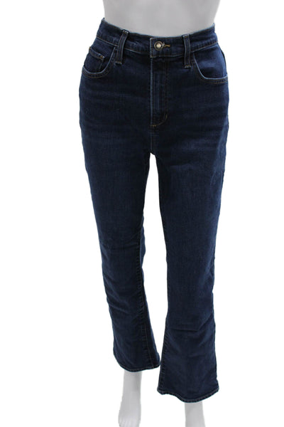 Favorite Daughter Women Bootcut Jeans Blue Cotton Blend High Rise Size 27