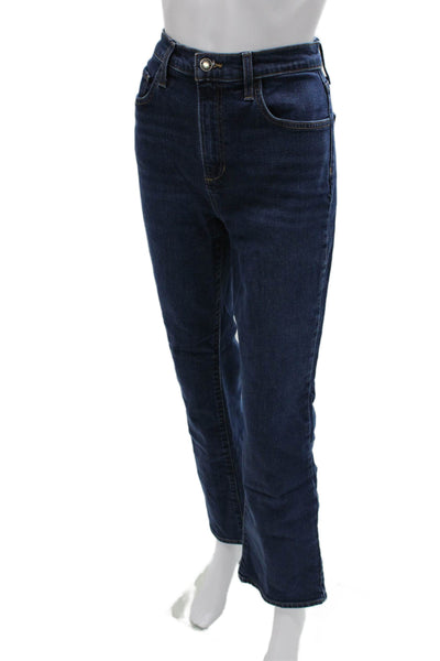 Favorite Daughter Women Bootcut Jeans Blue Cotton Blend High Rise Size 27