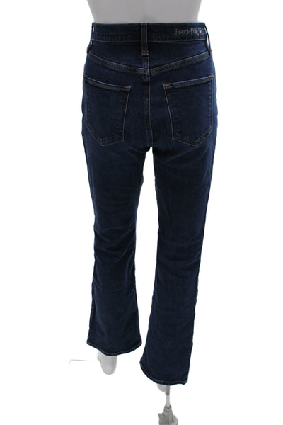 Favorite Daughter Women Bootcut Jeans Blue Cotton Blend High Rise Size 27