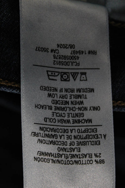 Favorite Daughter Women Bootcut Jeans Blue Cotton Blend High Rise Size 27