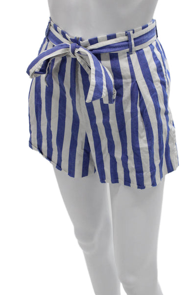 J Crew Unisex Striped Beach Shorts Blue Size 6