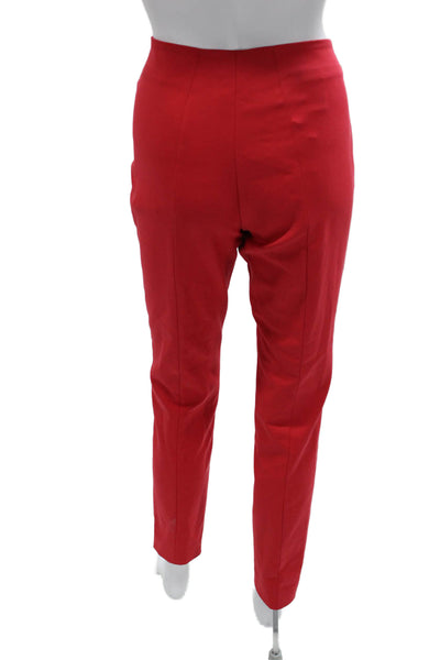 Akris Womens Red Cotton Dress Pants Size 6
