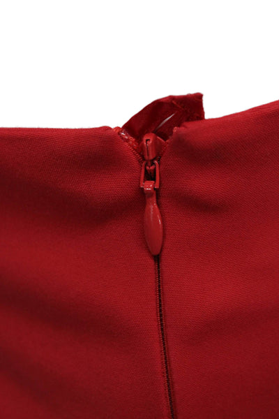 Akris Womens Red Cotton Dress Pants Size 6