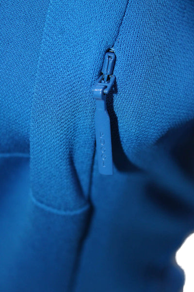 Emilio Pucci Women Sheath Dress Blue Long Sleeve Knee-Length Size 8
